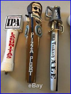 Highly Collectible lot of 14 beer tap handles handle tapper knob keg bar pub