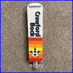 Houston Astros Baseball Karbach Crawford Bock Beer Tap Handle Rare