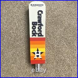 Houston Astros Baseball Karbach Crawford Bock Beer Tap Handle Rare