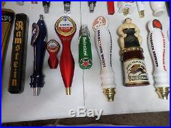 Huge Beer Keg Tap Handle Lot of 38 Mostly New Heineken Dos Equis Guinness Kirin