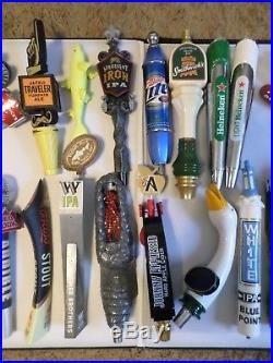 Huge Draft Beer Keg Tap Handle Lot of 25 New & Used Old Burnside Lite Abita