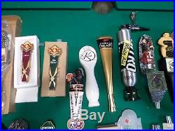 Huge Lot 38 Beer Keg Tap Handle Mostly New Lost Coast Burnside Agave Bud Light