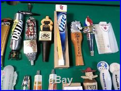 Huge Lot 38 Beer Keg Tap Handle Mostly New Lost Coast Burnside Agave Bud Light