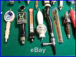 Huge Lot of 39 Beer Keg Tap Handles Bob Marley Jester Guinness Bass Shipyard