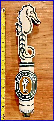Indigo Reef Beer Tap Handle Knob Keg Draft Bar Top Brewing Seahorse Charlestown