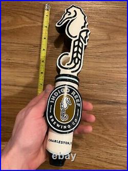 Indigo Reef Beer Tap Handle Knob Keg Draft Bar Top Brewing Seahorse Charlestown