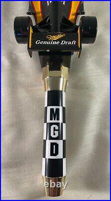 Indy Race Car Miller Genuine Draft Tap Handle MGD Beer Bar Mancave