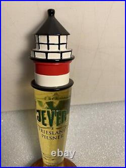 JEVER BREWING FRIESLAN PILSNER LIGHTHOUSE Draft beer tap handle. GERMANY