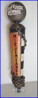 Jailhouse Brewing Company Beer Tap Handle Misdemeanor Ale Amber Red 13