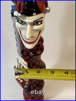Joker Beer Tap Handle T. R. B Co Brewing Company Cards Dice Jester TAPHANDLES
