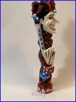 Joker Beer Tap Handle T. R. B Co Brewing Company Cards Dice Jester TAPHANDLES