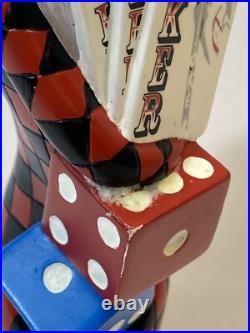 Joker Beer Tap Handle T. R. B Co Brewing Company Cards Dice Jester TAPHANDLES