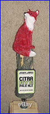 Joseph James Red Fox Figural Beer Tap Handle Mega Rare