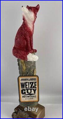 Joseph James Weize Guy Beer Tap Handle Figural Fox Beer Tap Handle Hefeweizen Joseph James Weize Guy Beer Tap Handle Figural Fox Beer Tap Handle Hefeweizen