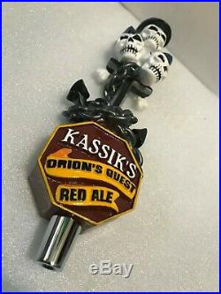 KASSIK'S ORION'S QUEST RED ALE beer tap handle. Kenai, Alaska
