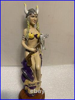 KEYS MEAD VIKING GIRL draft beer tap handle. KEY LARGO, FLORIDA