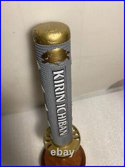 KIRIN ICHIBAN SAMUARI SWORD HANDLE SILVER & GOLD draft beer tap handle. JAPAN KIRIN ICHIBAN SAMUARI SWORD HANDLE SILVER & GOLD draft beer tap handle. JAPAN