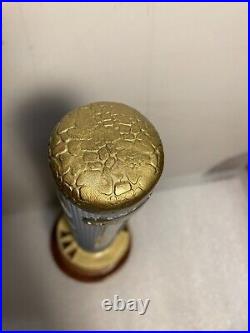 KIRIN ICHIBAN SAMUARI SWORD HANDLE SILVER & GOLD draft beer tap handle. JAPAN KIRIN ICHIBAN SAMUARI SWORD HANDLE SILVER & GOLD draft beer tap handle. JAPAN