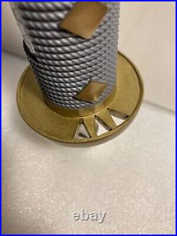 KIRIN ICHIBAN SAMUARI SWORD HANDLE SILVER & GOLD draft beer tap handle. JAPAN KIRIN ICHIBAN SAMUARI SWORD HANDLE SILVER & GOLD draft beer tap handle. JAPAN