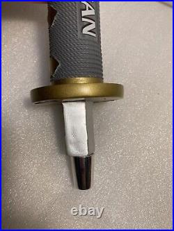 KIRIN ICHIBAN SAMUARI SWORD HANDLE SILVER & GOLD draft beer tap handle. JAPAN KIRIN ICHIBAN SAMUARI SWORD HANDLE SILVER & GOLD draft beer tap handle. JAPAN