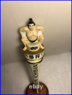 KIRIN ICHIBAN SPECIAL PREMIUM RESERVE SUMO WRESTLER Draft beer tap handle. JAPAN