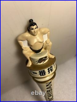 KIRIN ICHIBAN SPECIAL PREMIUM RESERVE SUMO WRESTLER Draft beer tap handle. JAPAN