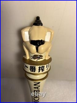 KIRIN ICHIBAN SPECIAL PREMIUM RESERVE SUMO WRESTLER Draft beer tap handle. JAPAN