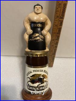 KIRIN ICHIBAN SPECIAL PREMIUM RESERVE SUMO WRESTLER Draft beer tap handle. JAPAN