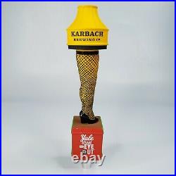 Karbach Yule Shot Your Eye Out Beer Tap Handle Christmas Story Leg Lamp