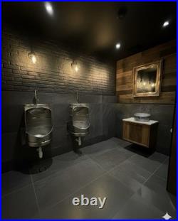 Keg Urinal with Automatic Flush Perfect for Bars & Man Caves