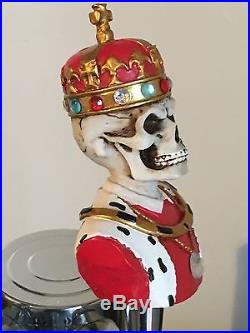 King of the Dead figural beer tap handle for kegerators! Brand New! Skull Zombie