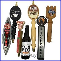 Knoxville TN+ Lot of 7 Beer Tap Handles BlackHorse Woodruff Schulz Brau Yazoo