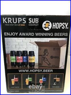 Krups Hopsy SUB Compact Home Beer Tap Model# VB641850 Brand New Mini Keg