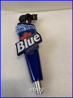LABATT'S BLUE BEAR ON WAKEBOARD Draft beer tap handle. CANADA