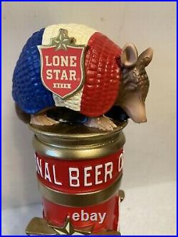 LONE STAR BEER ARMADILLO Draft beer tap handle. TEXAS