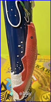 LONE STAR BEER Fish Tap Handle FISING BOAT TEXAS 11 BRAND NEW Light BEER