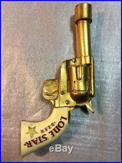 LONE STAR Beer Vintage Gun Tap Handle Texas Colt BarWare RARE