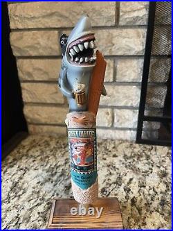 LOST COAST BREWING Great White Beer Tap Handle