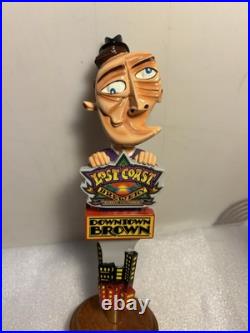 LOST COAST DOWNTOWN BROWN PICASSO IN THE CITY draft beer tap handle. CALIFORNIA
