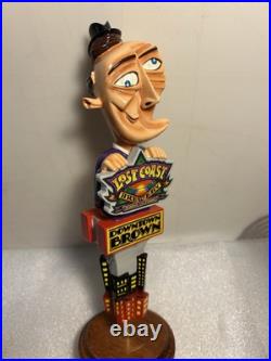 LOST COAST DOWNTOWN BROWN PICASSO IN THE CITY draft beer tap handle. CALIFORNIA