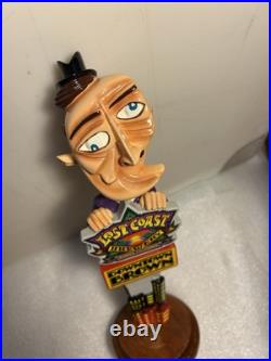 LOST COAST DOWNTOWN BROWN PICASSO IN THE CITY draft beer tap handle. CALIFORNIA