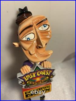 LOST COAST DOWNTOWN BROWN PICASSO IN THE CITY draft beer tap handle. CALIFORNIA