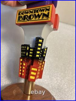 LOST COAST DOWNTOWN BROWN PICASSO IN THE CITY draft beer tap handle. CALIFORNIA