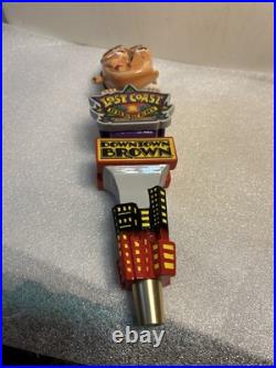 LOST COAST DOWNTOWN BROWN PICASSO IN THE CITY draft beer tap handle. CALIFORNIA