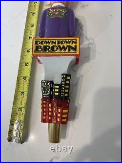 LOST COAST DOWNTOWN BROWN PICASSO draft beer tap handle. CALIFORNIA