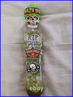 LOST COAST GRAVEYARD SERIES HAZY IPA Draft beer tap handle. CALIFORNIA
