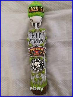 LOST COAST GRAVEYARD SERIES HAZY IPA Draft beer tap handle. CALIFORNIA