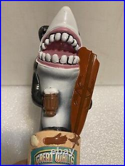 LOST COAST GREAT WHITE SHARK Draft beer tap handle. CALIFORNIA