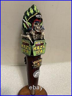 LOST COAST MOSAIC SINGLE HOP PIRATE WITH PISTOLS beer tap handle. CALIFORNIA