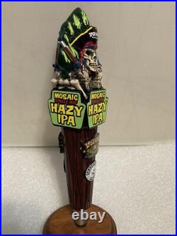 LOST COAST MOSAIC SINGLE HOP PIRATE WITH PISTOLS beer tap handle. CALIFORNIA